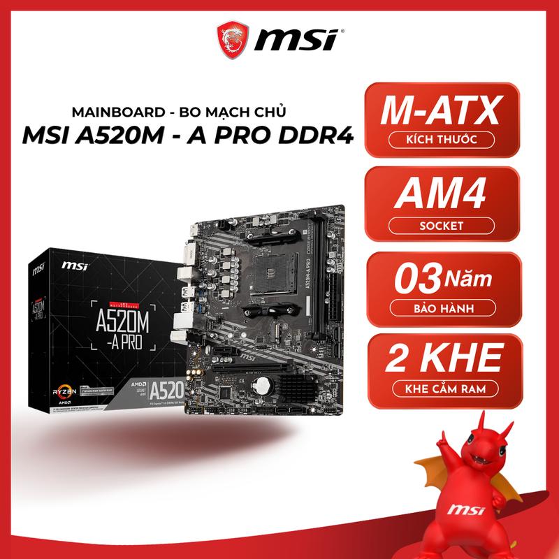 MAINBOARD MSI A520M A PRO DDR4