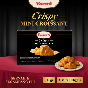 [ BUTTER8 ] Crispy Mini Croissant 100 Gr - Snack Kekinian Ready to Eat