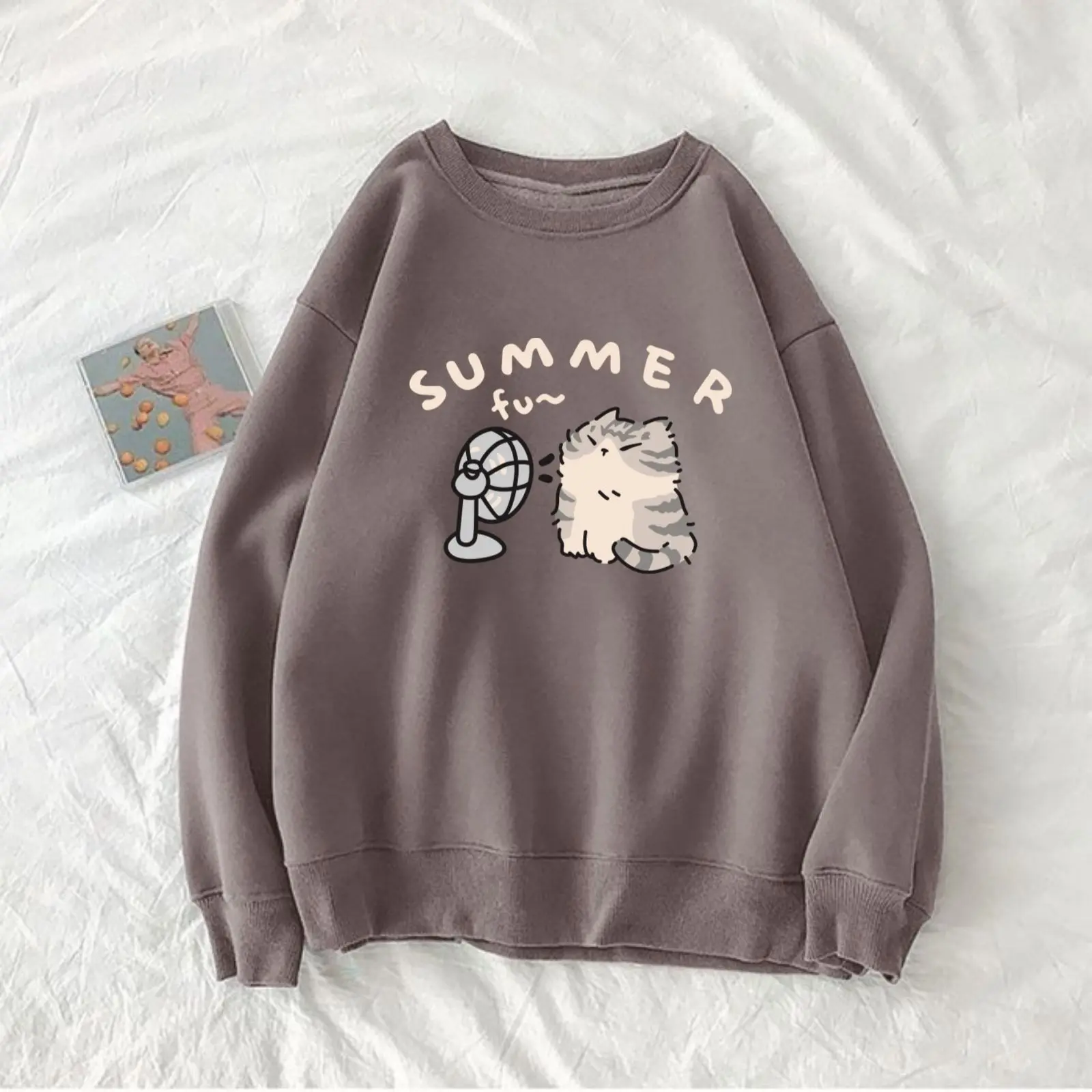 SWEATER CREWNECK FUUHH FAN CAT SWEATER READY SIZE M-XXL