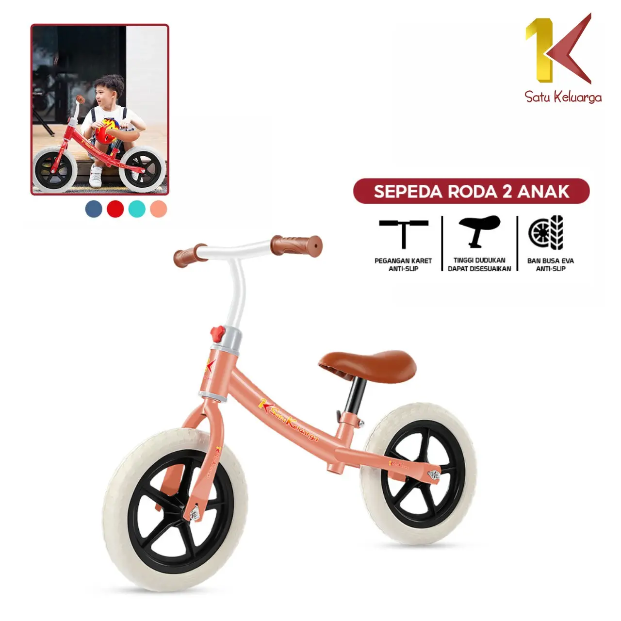 [COD] SK M261 Mainan Sepeda Keseimbangan Anak Roda 2 Tanpa Pedal Toys Push Bike Balance