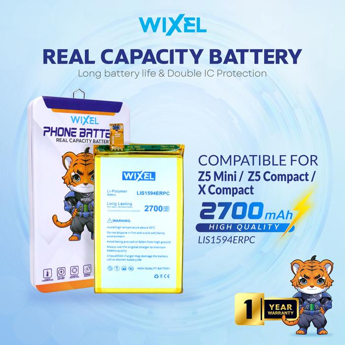 Gambar WIXEL Baterai Compatible For Xperia Z5 Mini / Z5 Compact / X Compact E5803 E5823 LIS1594ERPC F5321 SO-02J Batre Batrai Dual Double Power Real Capacity dari WIXEL Kab. Tangerang Tokopedia