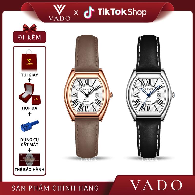[VD - DHJ9835J] Đồng hồ nữ dây da, phong cách cổ điển sang trọng - DHJ9835 JRANDE