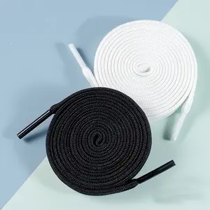 Tali Sepatu Hitam Putih gepeng - Shoelace Black White / Tali Sepatu HItam Putih gepeng