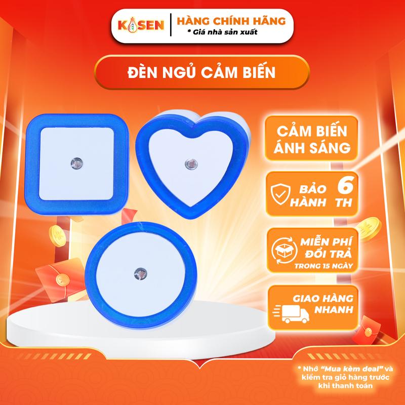 Đèn Ngủ Cảm Biến LED Kosen, Nhỏ Gọn, Cảm Biến Ánh Sáng Tự Động, Nhiều Màu Sắc,…
