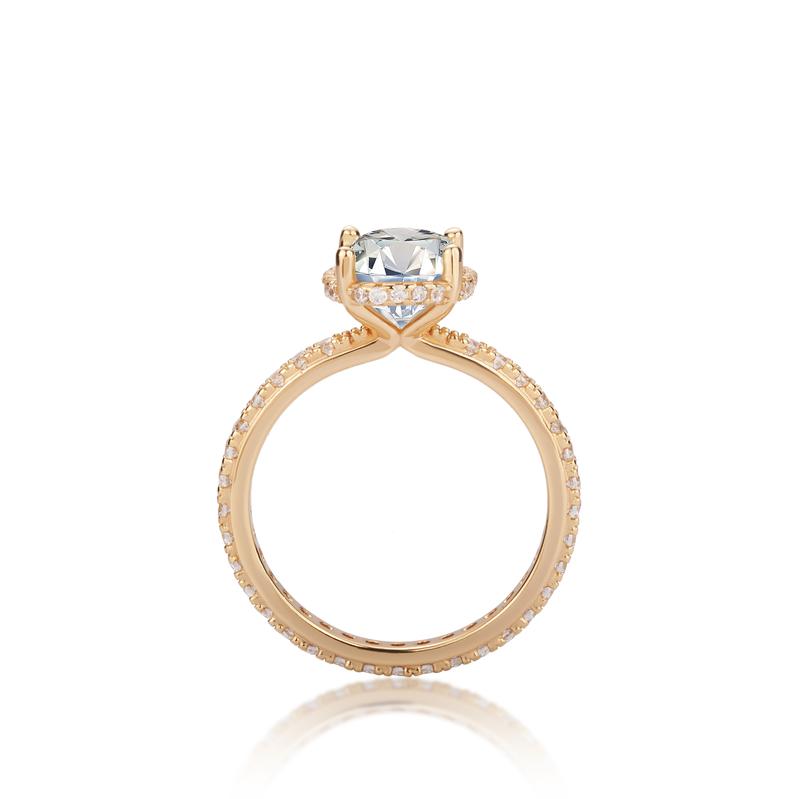 Product Introduction of 【#147 Promise Ring】2Carat Oval Moissanite Rings in 925 Sterling Silver 3