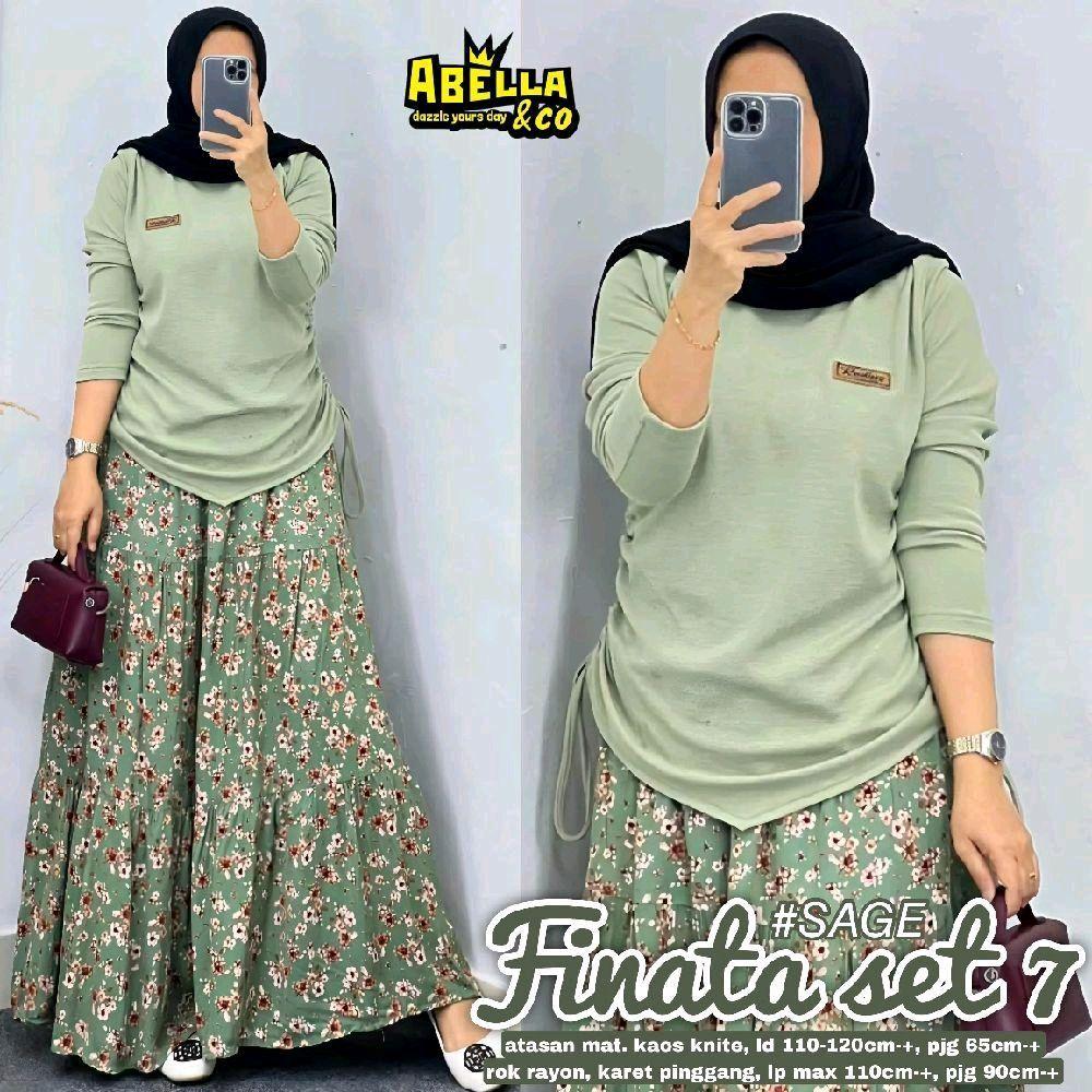 [Ready Stock] Sinta Set 22 – Setelan Rok Bunga + Kaos Knit Turkey , Setelan lengan panjang dan Rok , Bisa COD , Setelan Wanita MAX BB 70KG,  Setelan kekinian , Setelan Terbaru