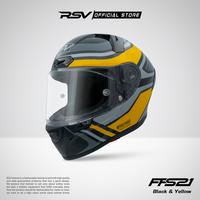 Gambar HELM FULL FACE RSV FFS21 MOTIF BLACK & YELLOW SINGLE VISOR SERTIFIKASI SNI DOT & ECE R2205 HELM COWO - MD dari RSV Helmet Official Shop Kota Bandung 1 Tokopedia