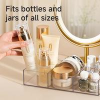 Gambar [NEW ARRIVAL] Vusign Clear Organizer 3 Sekat / Rak Meja Kosmetik Bening / Storage Makeup 3 Kompartemen Multifungsi VS1243 dari vusignhome Kab. Tangerang 3 Tokopedia