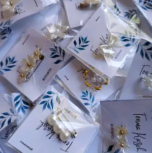 bros dagu bunga 50pcs untuk souvenir berbagai variasi cantik dengan model yang berbeda beda a Elegan