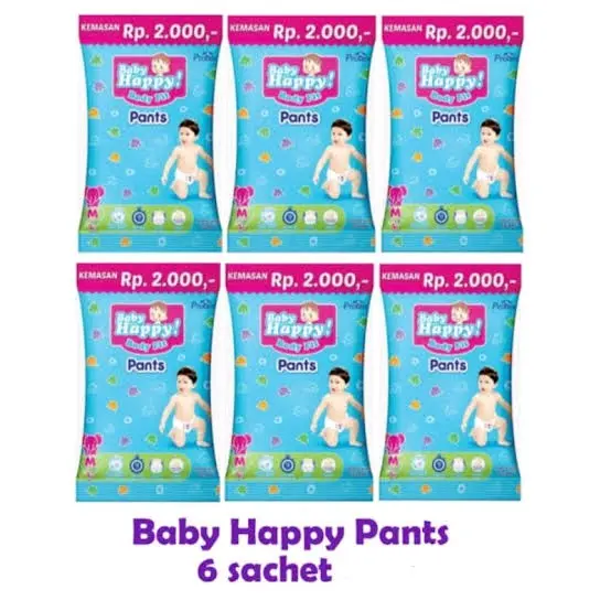BABY HAPPY RENCENG ISI 6 PCS (S,M,L,XL,XXL)