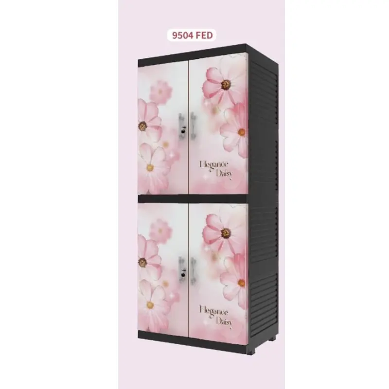 JUMBO LEMARI PAKAIAN PLASTIK NAIBA FIT FULL RAK CERMIN [NABFIT] 7