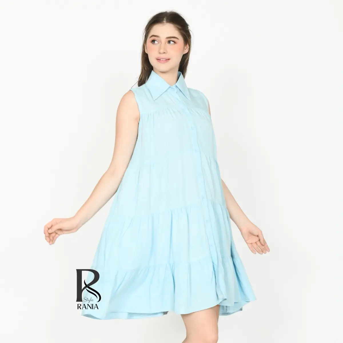RANIA MIDI DRESS DASTERTREANDY DRESS CASSUAL MIDI DRESS RAYYON daster kekinian