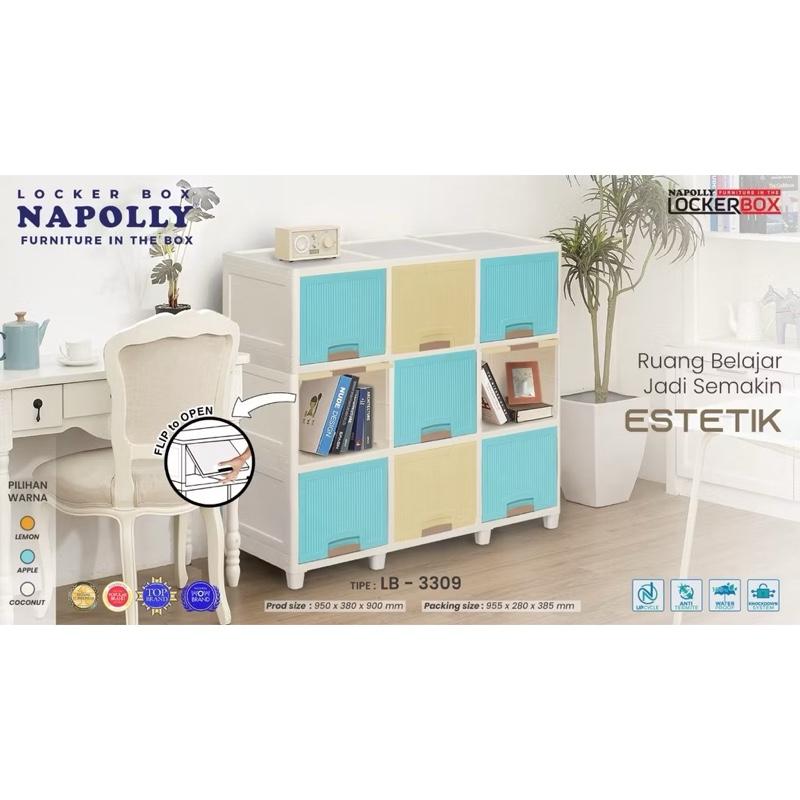 Product Introduction of Napolly Locker Box 9 Ruang Penyimpanan (LB 3309) Lemari Estetik Minimalis 26