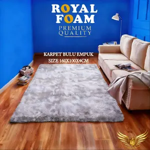 Karpet bulu busa empuk anti selip uk 160x100x4cm