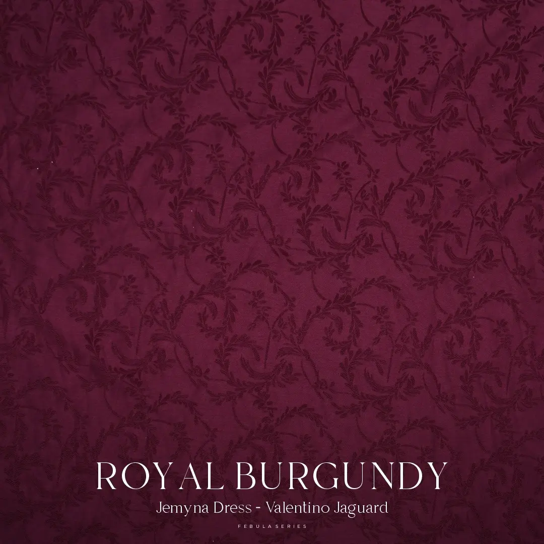 ROYAL BURGUNDY - VALENTINO JAGUARD