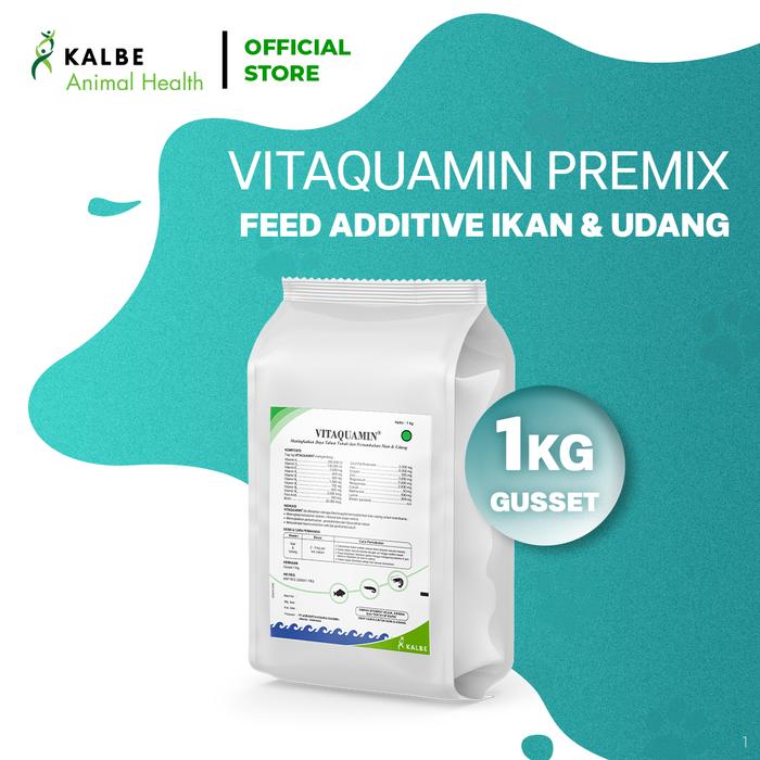 Gambar Vitaquamin Multivitamin dan Mineral Feed 1 Kg Gusset - Supplement Ikan dan Udang dari Kalbe Animal Health Kota Administrasi Jakarta Timur Tokopedia