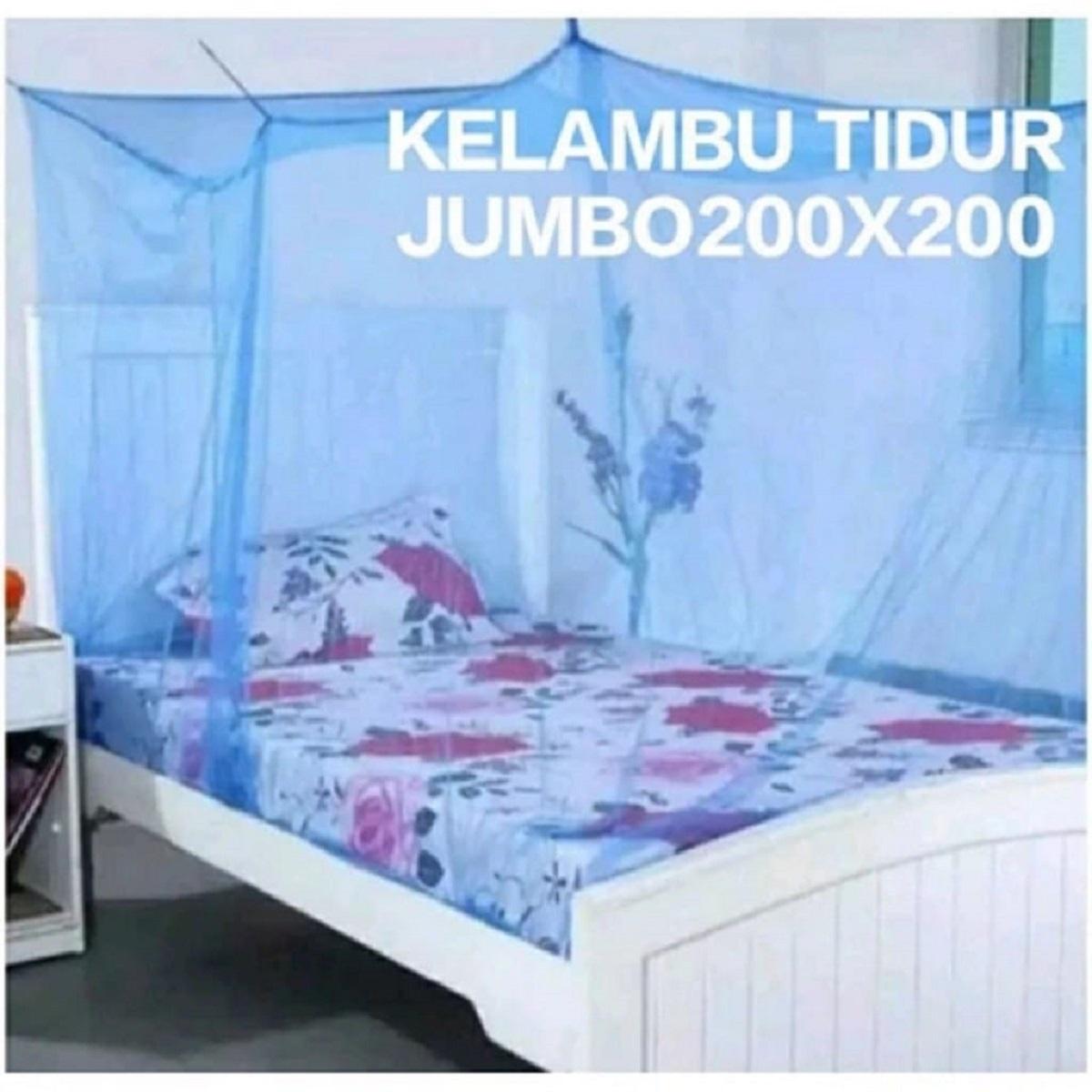 Kelambu Kotak Dewasa Anti Nyamuk Jumbo 180x200 cm Kelambu Tali Gantung Super tebal Kelambu Kotak Dewasa Anti Nyamuk Jumbo 180x200 cm Kelambu Tali Gantung Super tebal