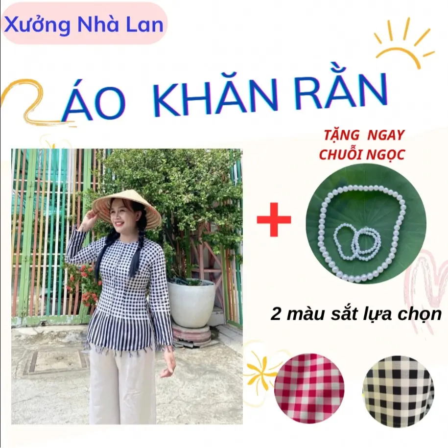 ÁO RỜI - BÀ BA KHĂN RẰN - TAY DÀI- CỔ TRÒN ( ĐỌC KĨ MÔ TẢ TRƯỚC KHI MUA)