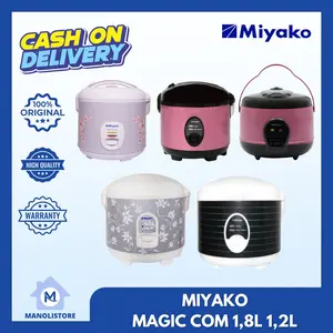 Miyako Magic Com 1,8L 1,2L 3IN1 - Rice Cooker Miyako Warmer Penanak Nasi Serbaguna Anti Lengket GARANSI RESMI - MN