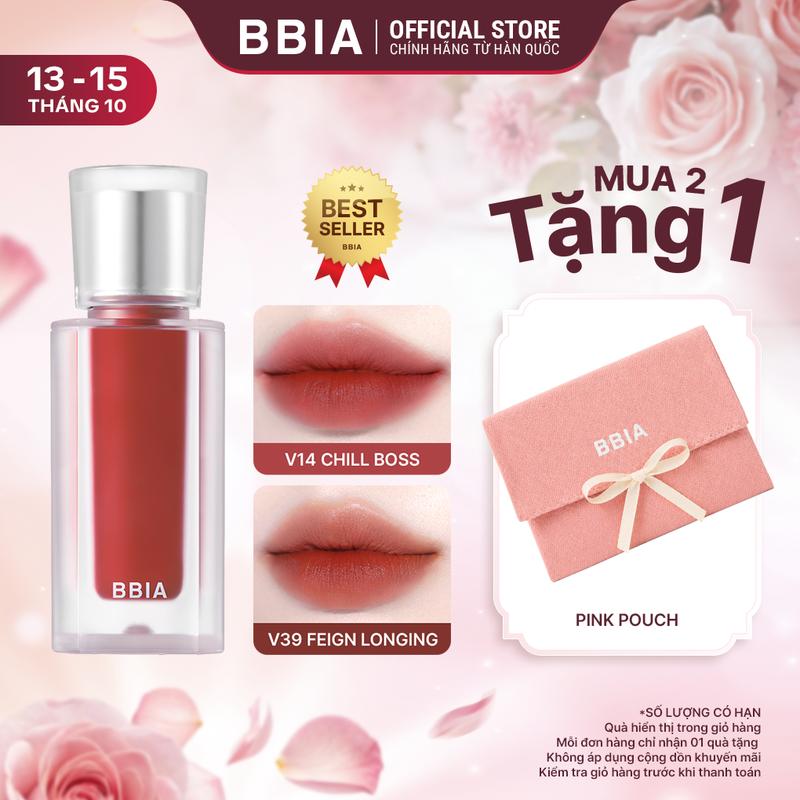 [HOT] [BBIA] Son kem nhung thuần chay, nhẹ môi BBIA Last Velvet Tint V Edition 5g
