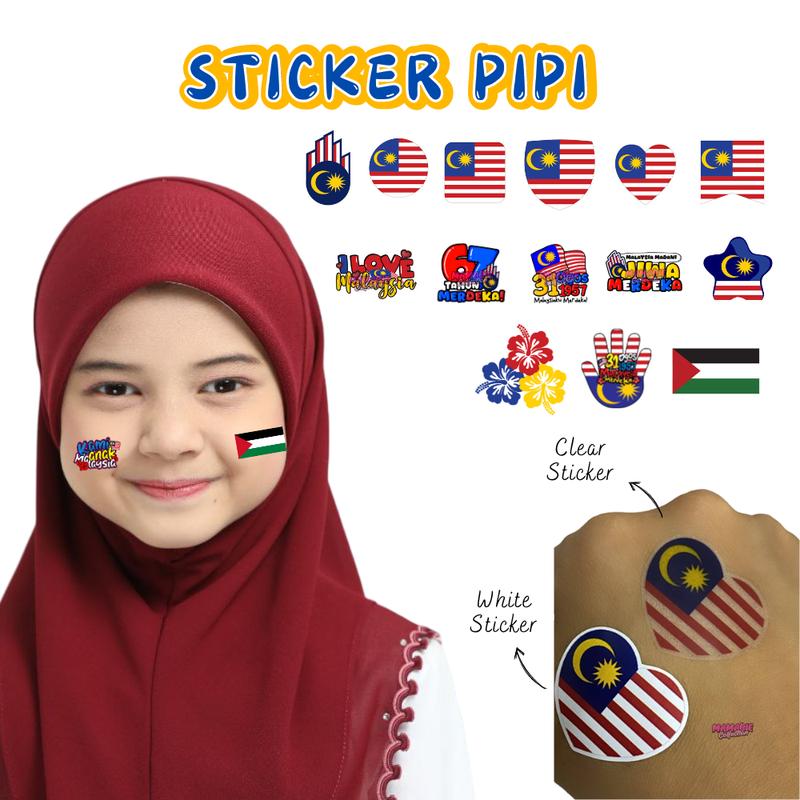 Sticker Merdeka Muka Face Sticker Pipi Malaysia 2024 merdeka - TikTok ...