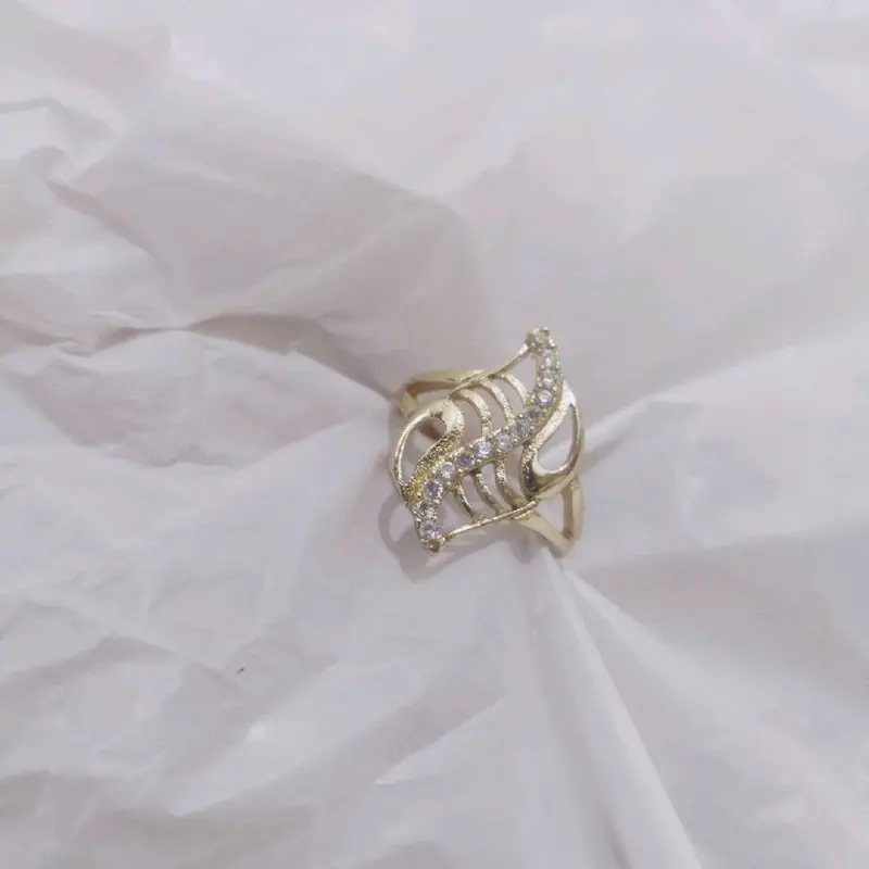 SWASA TERLARIS Cincin Permata dubai ombak petir cinta Cantik Mewah Awet Elegan 5