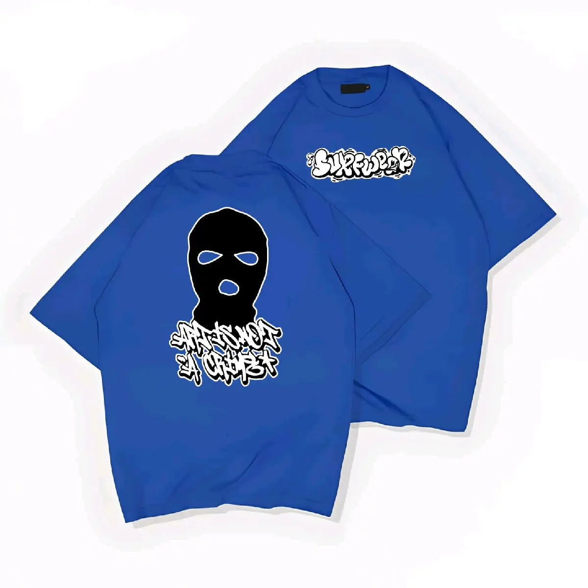 Kaos Distro Biru Viral Blue Surfwear Original Dream Pria Keren Sablon Baju Casual Unik Dewasa Cowok Katun 30s - Lembut