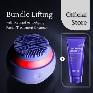 BUNDLE MIRAE Facial Sonic Cleansing Device + Facial Wash | Membersih Wajah | Pembersih Wajah Elektrik | Pijat Wajah | Deep Cleansing | Pembersih Wajah Silikon Tahan Air | Perawatan Pembersihan