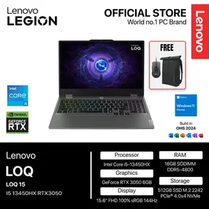 LENOVO LOQ 15IRX9 i5 13450HX RTX3050 6GB/ 16GB 512GB W11+OHS+M365B 15.6FHD 144HZ 100SRGB 4ZRGB