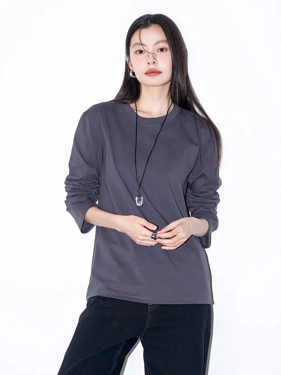 ÁO THUN TAY DÀI BABYTEE TRƠN VẢI COTTON MỀM MỊN THOÁI MÁI Cổ Tròn Women | BigBuy360 - bigbuy360.vn ÁO THUN TAY DÀI BABYTEE TRƠN VẢI COTTON MỀM MỊN THOÁI MÁI Cổ Tròn Women | BigBuy360 - bigbuy360.vn