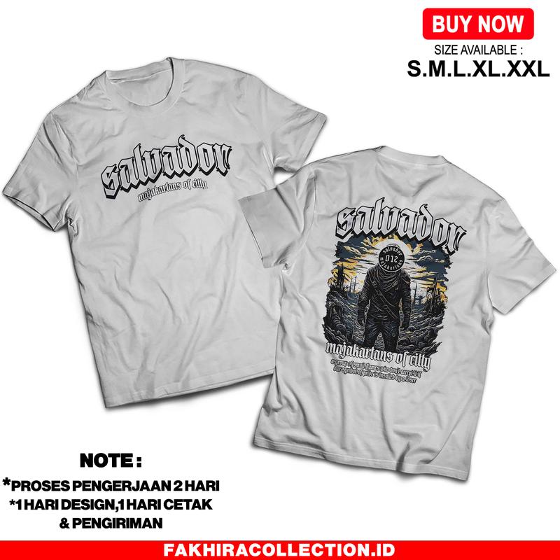 Kaos Salvador Majakartans Of City - Baju Distro Viral - Nyaman dan adem Unisex 1