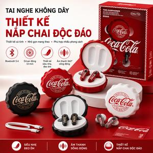 Tai nghe Bluetooth không dây bán nhét tai thiết kế nắp chai, TWS stereo với trải nghiệm âm thanh vòm 360°, kiểu dáng sáng tạo nhẹ gọn cho đi làm, du lịch, nghe nhạc và làm quà tặng