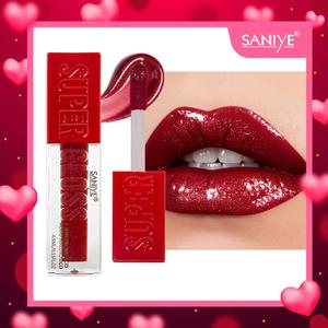 SANIYE LIP OIL GLOW-brillo labial aceite labial,grande hidratante y da un aspecto brilloso a tus labios,12 tonos ,glitter up lip gloss