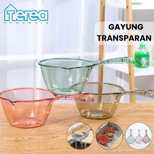 TEREA Gayung Transparan Estetik Gayung Mandi Anti Pecah Siwur Gayung Air Bening