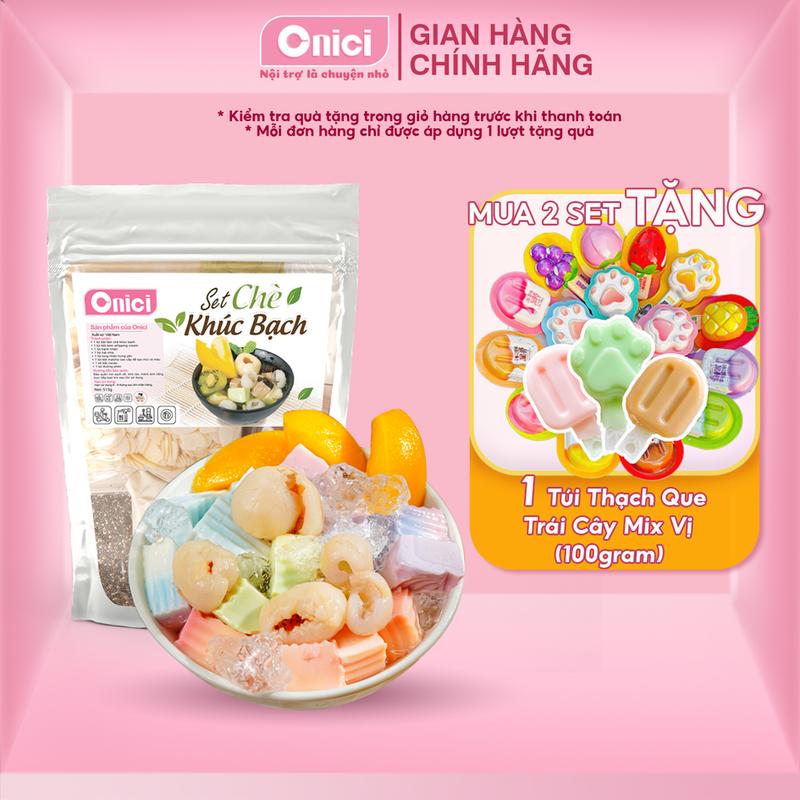  Chè khúc bạch set nguyên liệu nấu 20 chén Bếp Của Mẹ ONICI - set chè khúc bạch tự nấu 