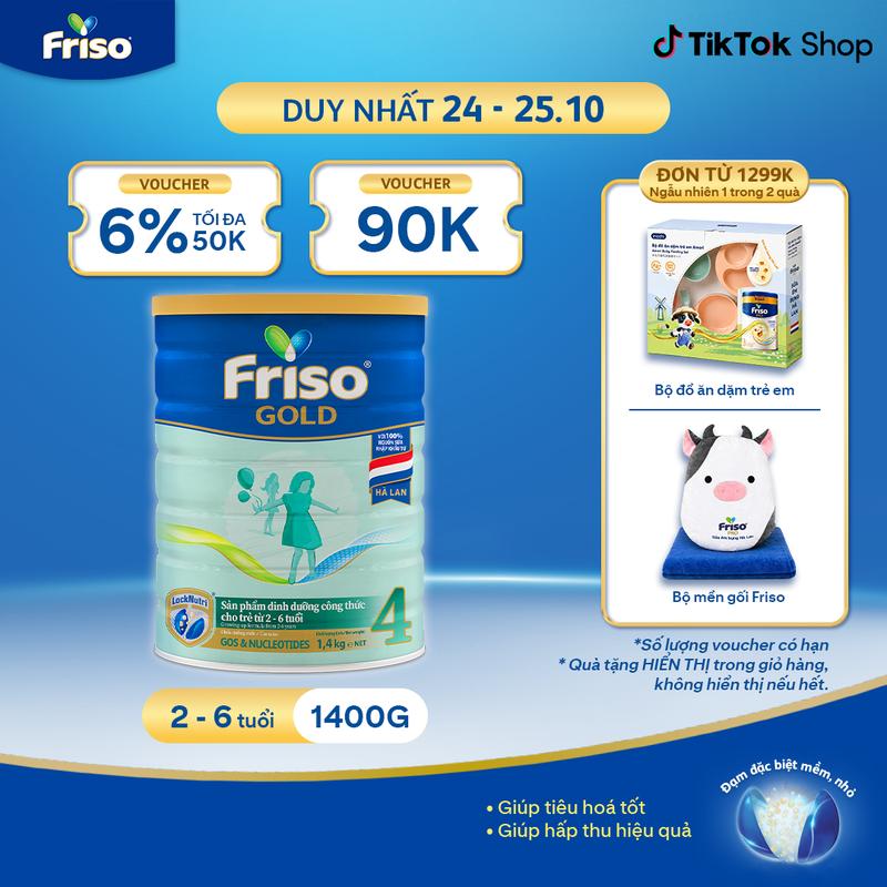 Sữa Bột Friso Gold 4 1400G (cho trẻ từ 2-6 tuổi)