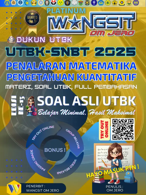 (UTBK 2025) BUKU WANGSIT OM JERO UTBK SNBT 2025 PK PM PU PPU PBM LBI LBE 2