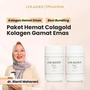 [BUNDLING] COLAGOLD KOLAGEN GAMAT EMAS | ATASI FLEK HITAM MELASMA & KERUTAN DI WAJAH | 2 BOTOL COLAGOLD ISI 50