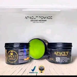 Apacut Pomade Deluxe Medium 100 gram water Base