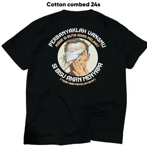 UB Cloth - Kaos Perbanyaklah Uangmu Maka Si Buta Akan Melihat Si Bisu Akan Menyapa Bahan Tebal Cotton Combed 24s Distro | Kaos Kata-kata Keren Berkelas