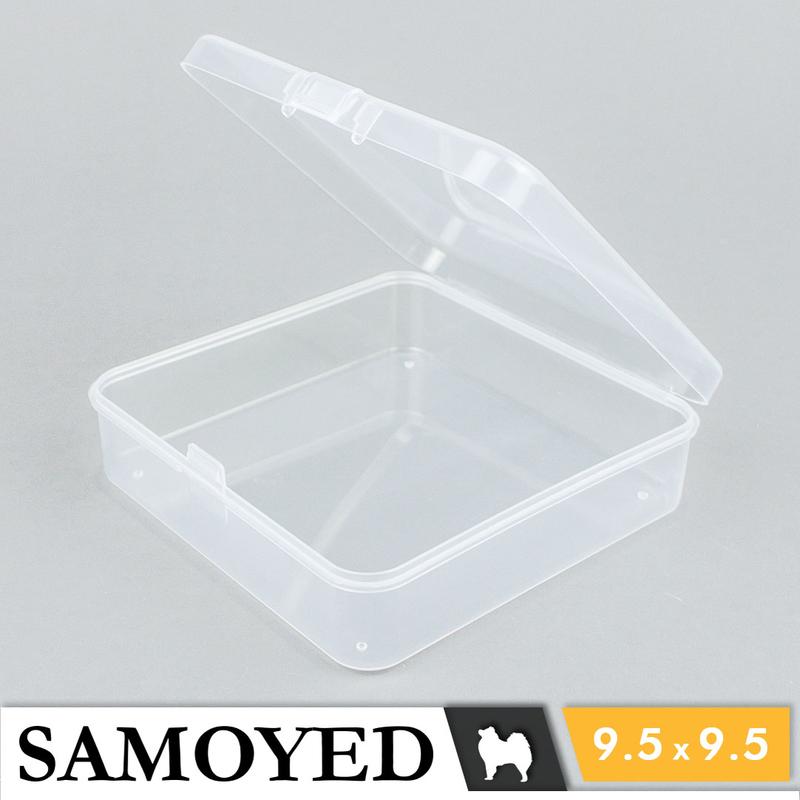 SAMOYED BX-SE-959528 Tempat / Kotak Plastik PP Penyimpanan Kecil Serba Guna / Plastic Storage Box 9.5 x 9.5 x 2.8 / 9,5 x 9,5 x 2,8 cm (Aksesoris / Pernak-Pernik / Perhiasan / Obat / Klip / Peniti / Jarum / USB / Memory Card) 3