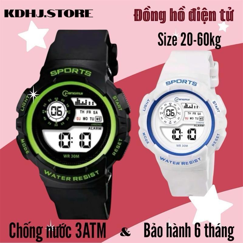Đồng Hồ Trẻ Em Mingrui Chính Hãng Chống Nước Đi Bơi Tắm Cho Bé Từ 20kg Trở Lên Bảo hành 6 tháng + tặng hộp