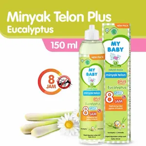 Minyak Telon Plus Eucalyptus 150 ml - Perlindungan 8 Jam untuk Bayi My Baby