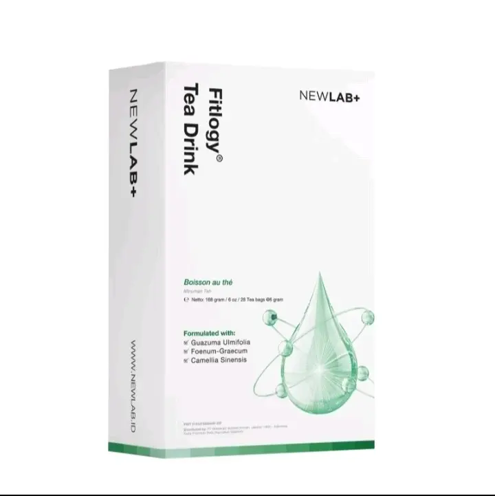 NewLab fitlogy tea drink minuman teh hijau 100% original