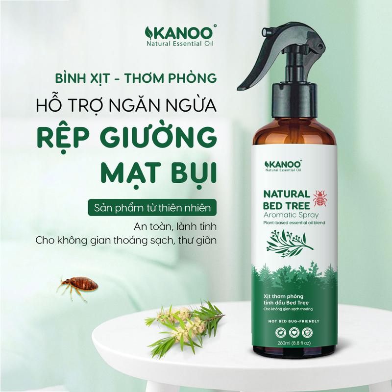  Xịt Mạt Bụi Kanoo - Thơm Phòng Khử Mùi Đuổi Muỗi & Côn Trùng - Dành Cho Giường Nệm Chăn Rèm Cửa Sofa 