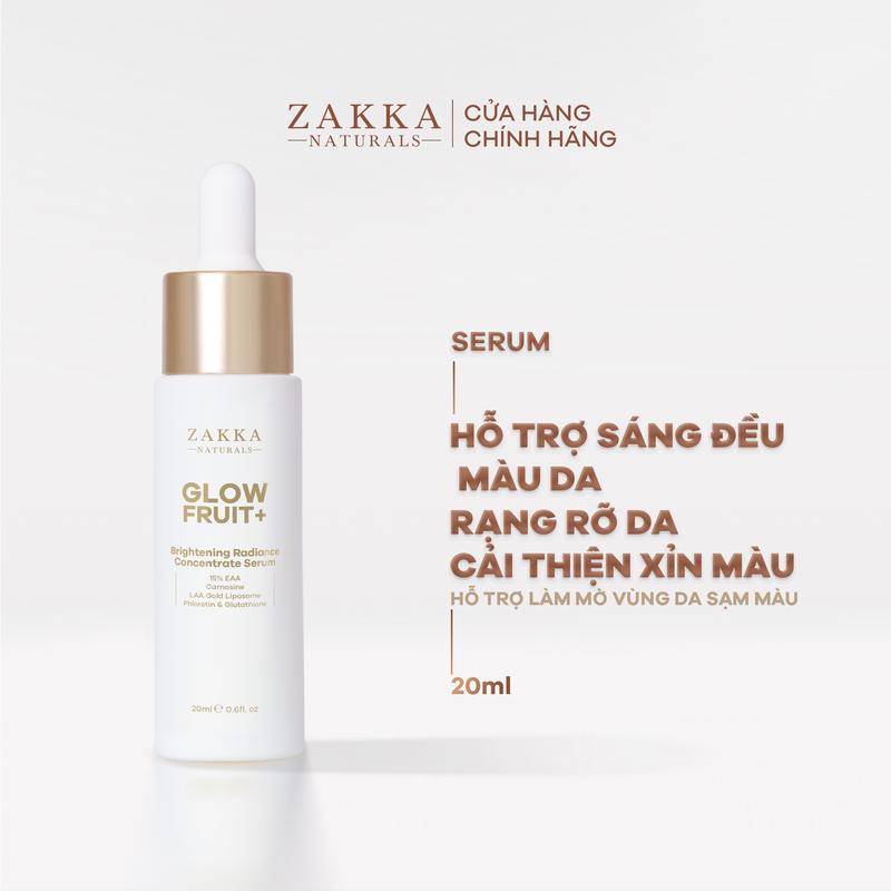 Tinh Chất Vitamin C Zakka Naturals GlowFruit+ Brightening Radiance Concentrate 20ml