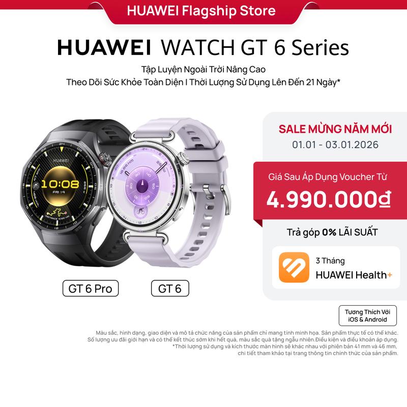  Đồng Hồ Thông Minh | HUAWEI WATCH GT6 Series | Tập Luyện Nâng Cao | Theo Dõi Sức Khỏe 