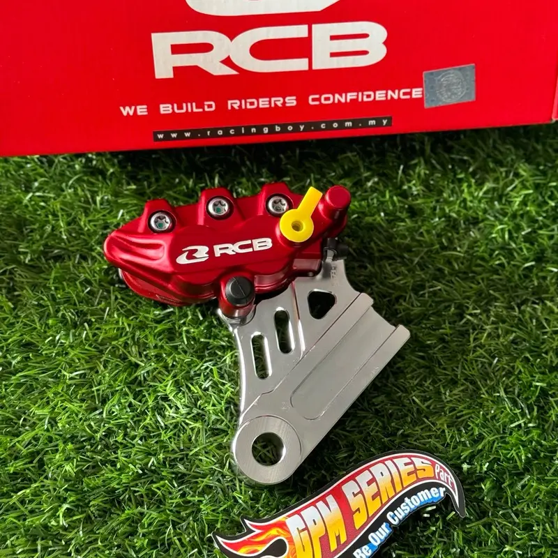 Pengereman Kaliper belakang ninja R SS RR ZX M OLD 150 RCB RACING BOY S series set breket cnc dan stanhub stanlis pnp piringan disk cakram 220mm Motorcycle 4