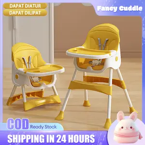 【Free Shipping】Baby Feeding High chair 3-Level Adjustment Foldable Baby Chair Luxury high chair for Baby Bayi high chair