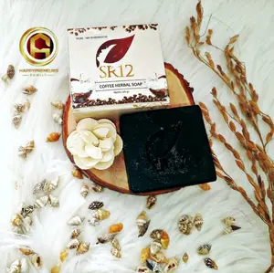 SR12 Coffee Soap 60gr mencerahkan dan membuat kulit terasa halus dan  lembut